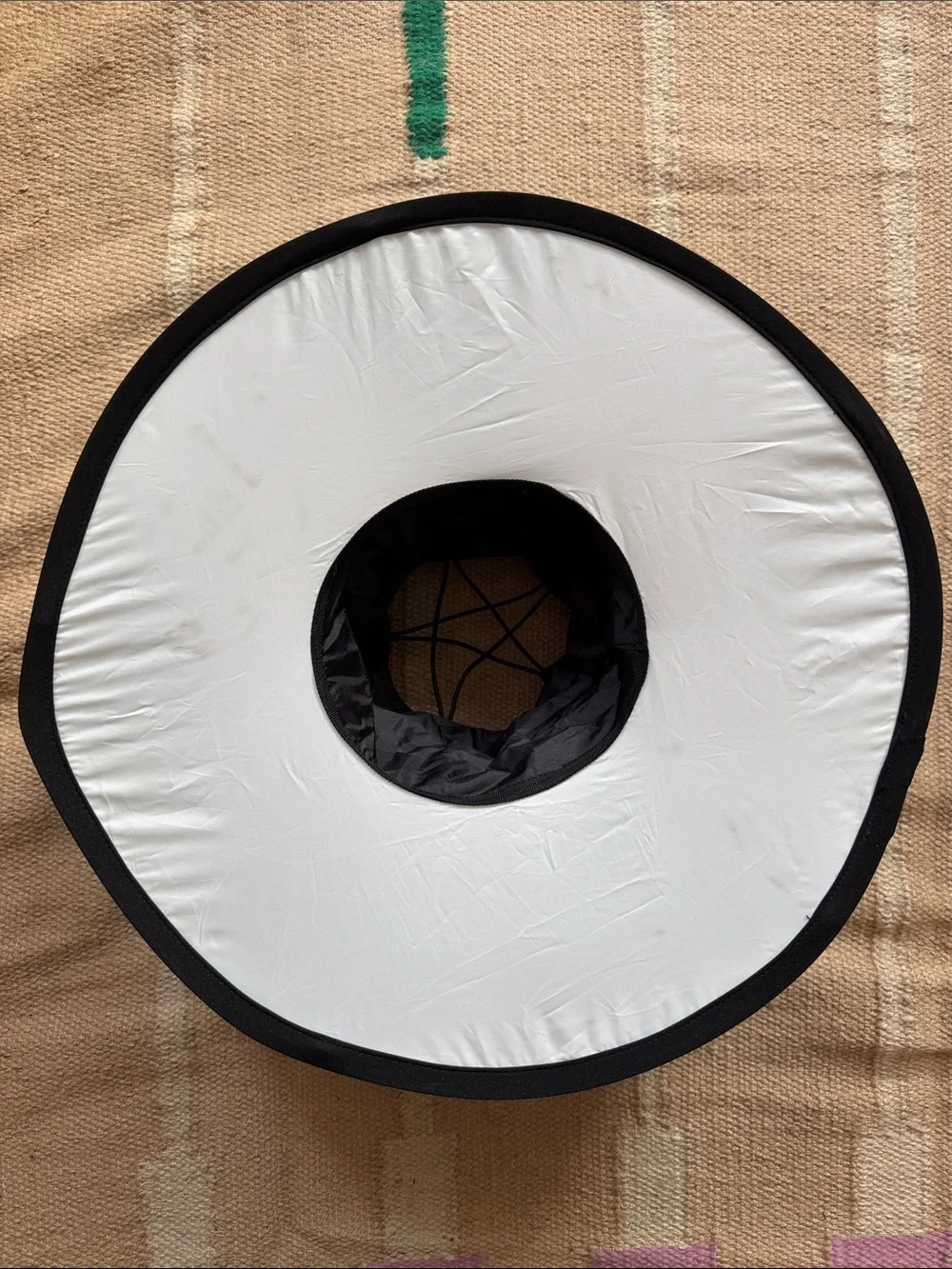 Collapsible Ring Light Diffuser for Flash photography